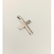 ΓΥΝΑΙΚΕΙΟΣ ΣΤΑΥΡΟΣ ΛΕΥΚΟ 14K CRW90